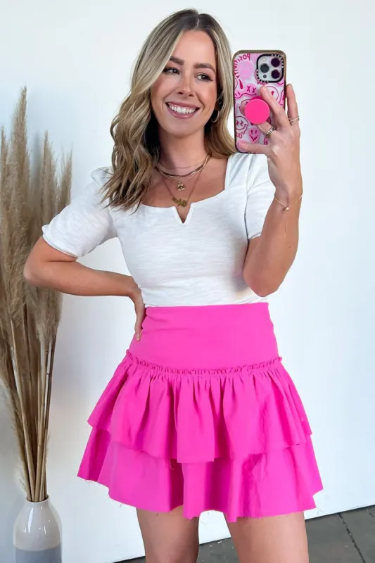 Reassured Tiered Ruffle Skirt - FINAL SALE sold by Madison + Mallory
