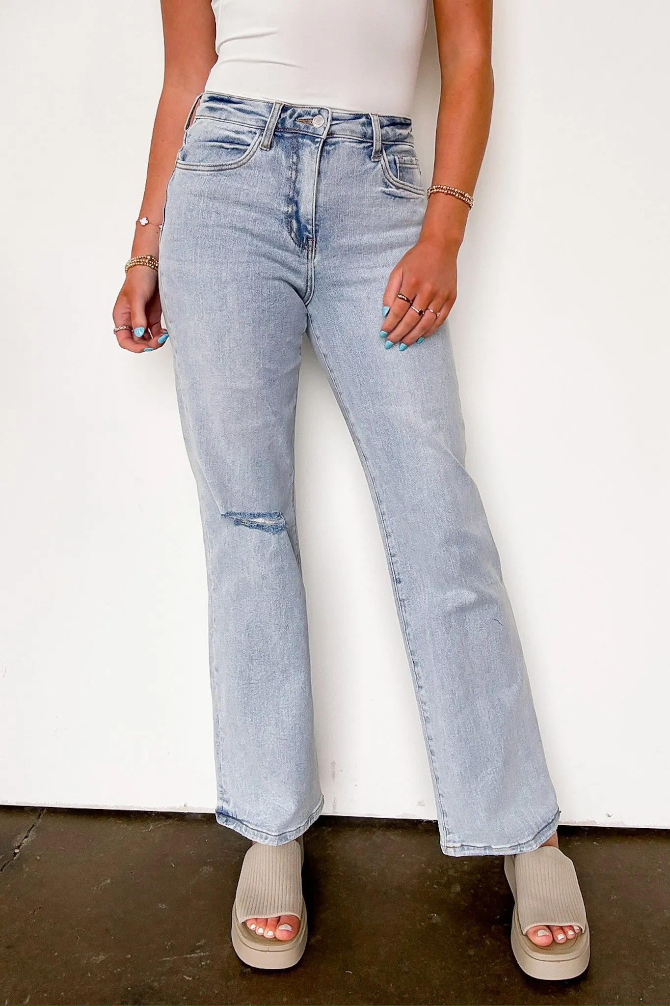 Tailor 90's Vintage Super High Rise Flare Jeans - FINAL SALE sold by Madison + Mallory