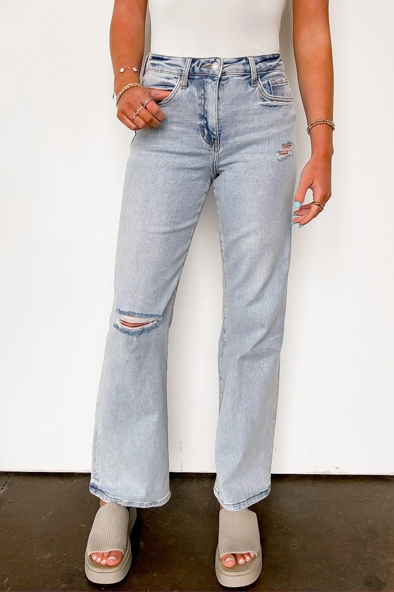 Tailor 90's Vintage Super High Rise Flare Jeans - FINAL SALE sold by Madison + Mallory product image thumbnail 3