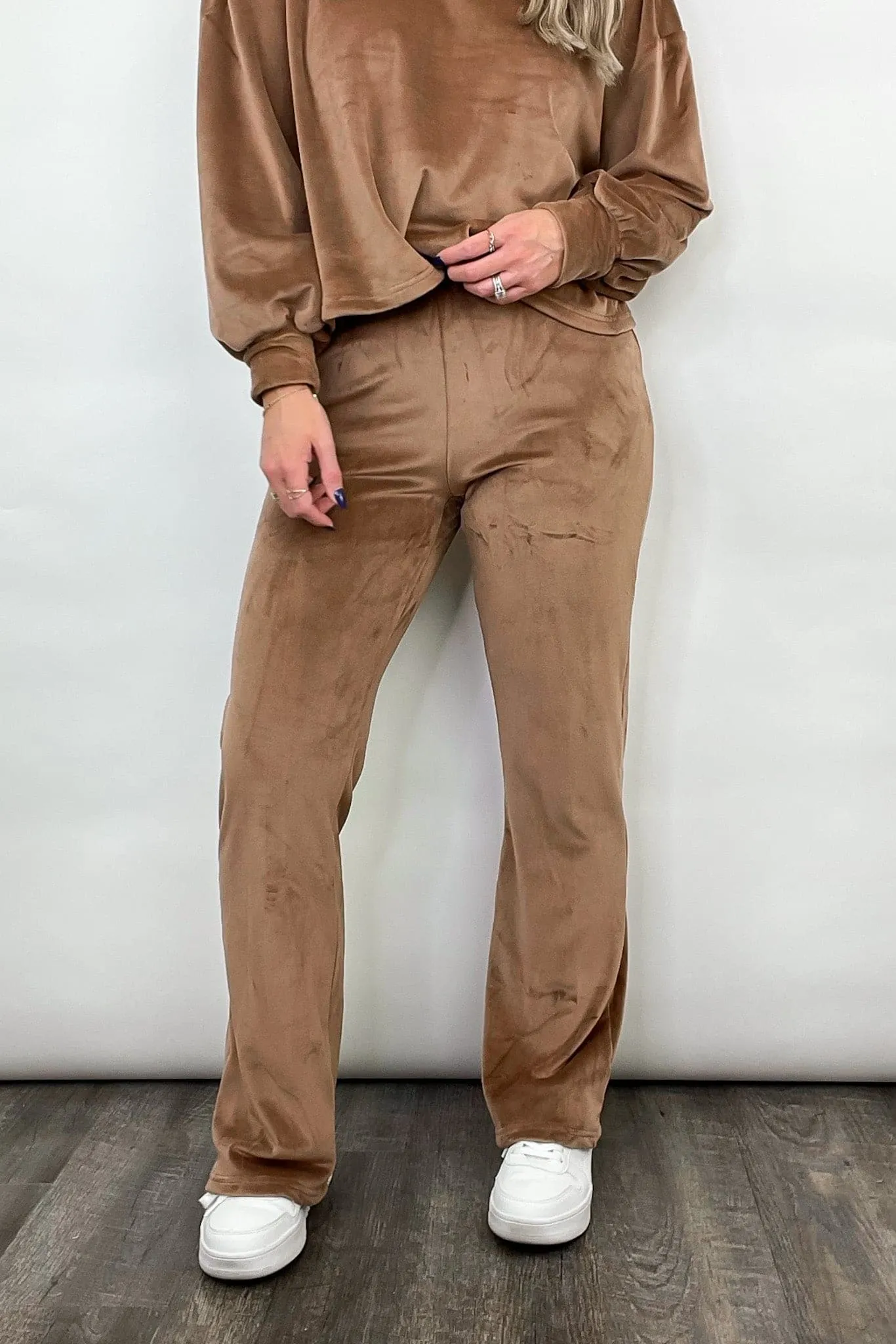 Toasty Feeling Velour High Waisted Pants - FINAL SALE sold by Madison + Mallory