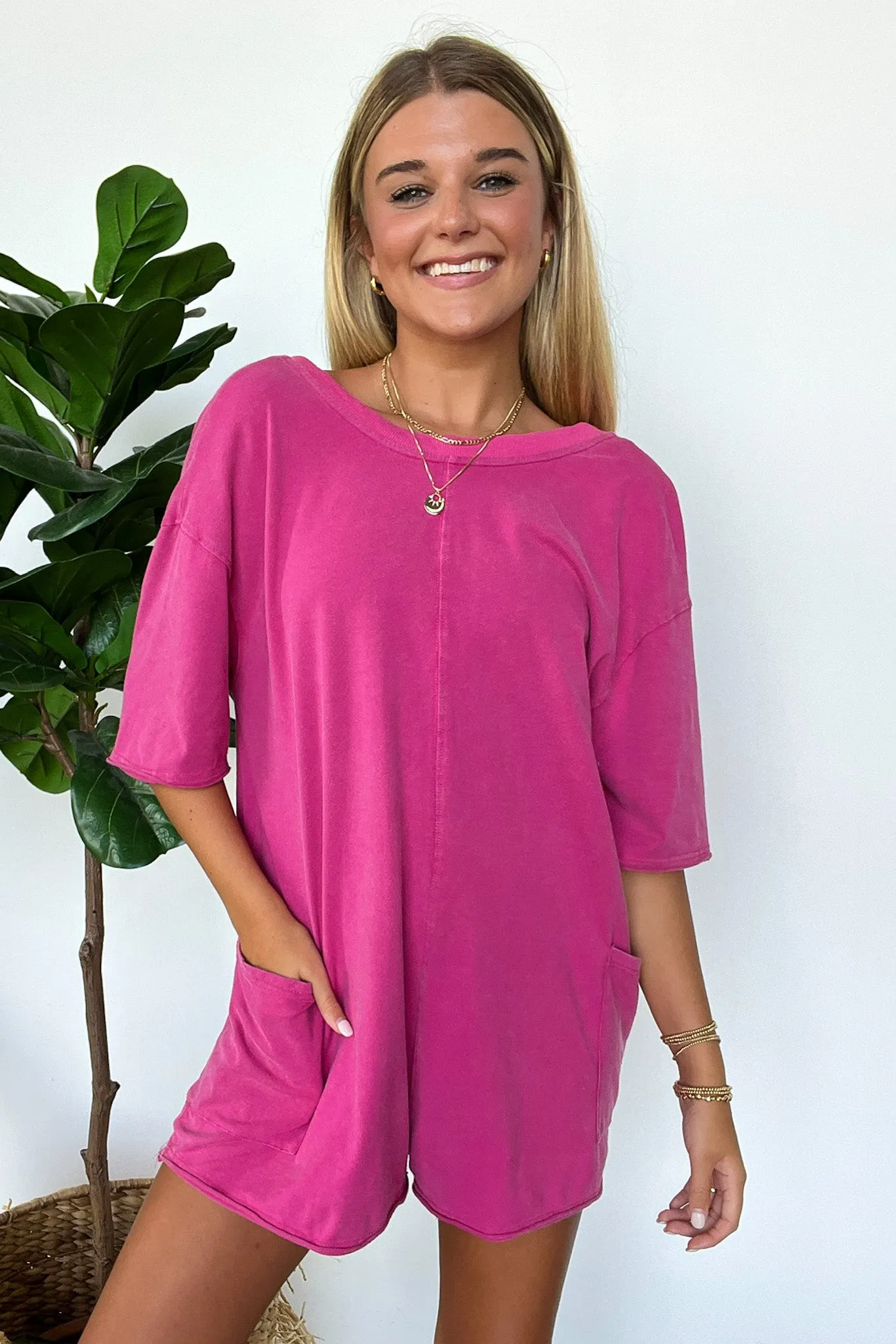 Payton Short Sleeve Relaxed Romper - FINAL SALE sold by Madison + Mallory product image thumbnail 5