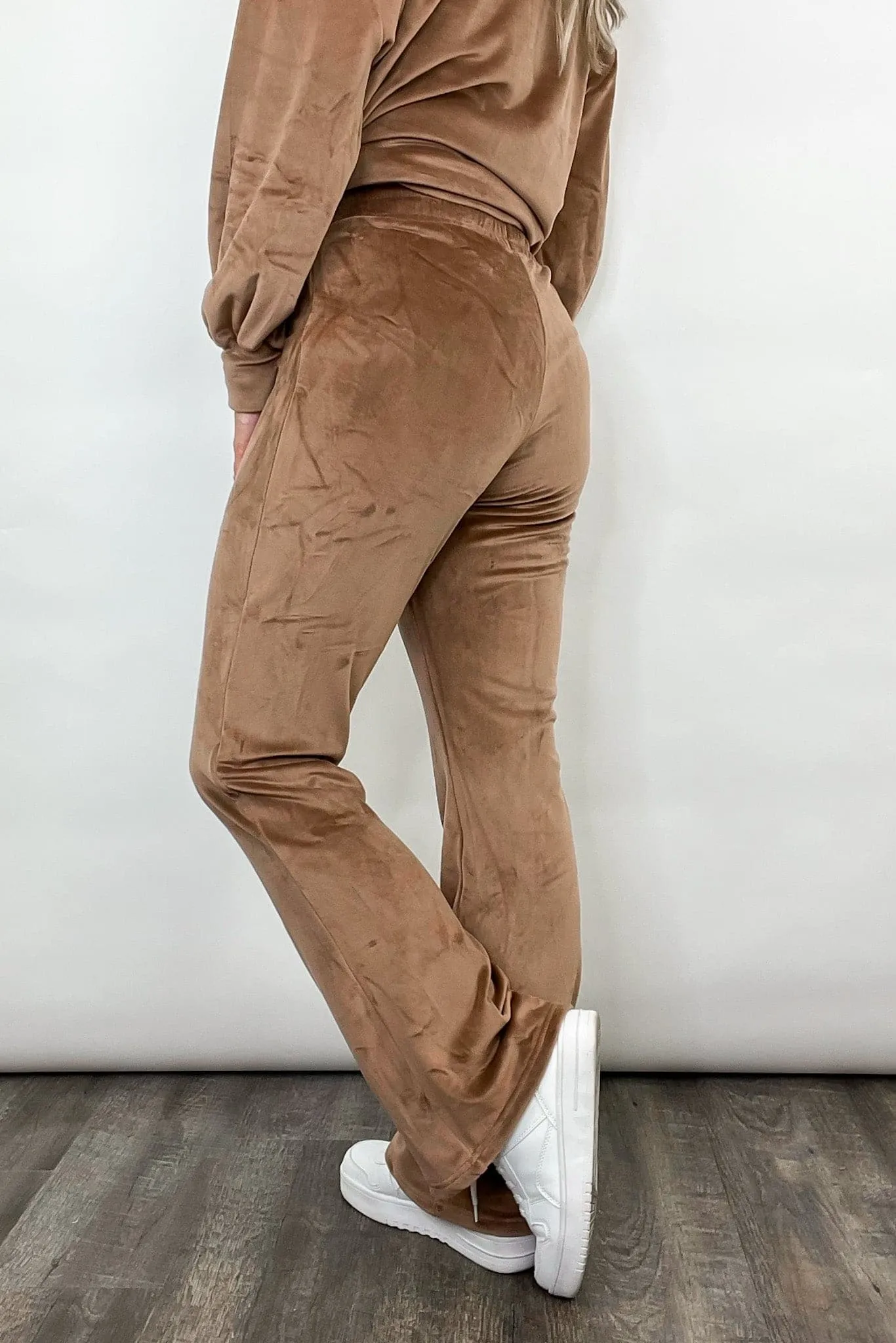 Toasty Feeling Velour High Waisted Pants - FINAL SALE sold by Madison + Mallory product image thumbnail 2