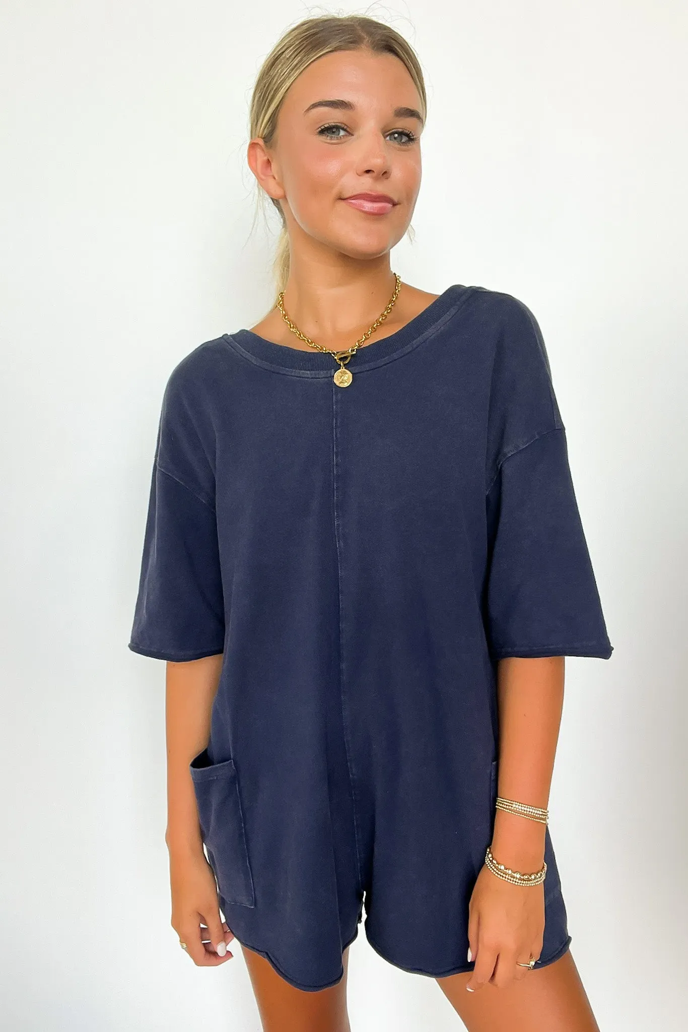 Payton Short Sleeve Relaxed Romper - FINAL SALE sold by Madison + Mallory product image thumbnail 3