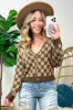 Addison Checkered Crop Cardigan - FINAL SALE sold by Madison + Mallory