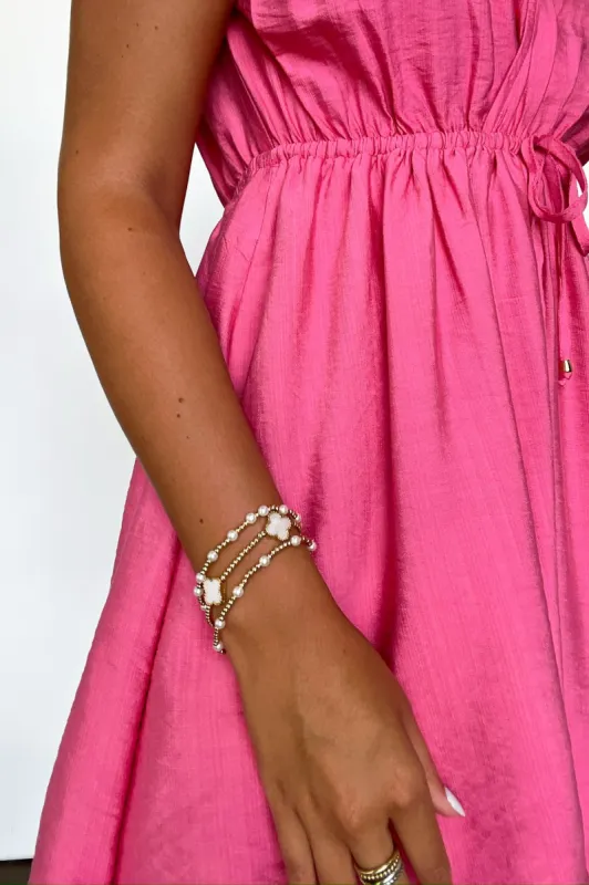 Enviable Trend Clover Beaded Bracelet Stack sold by Madison + Mallory