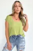 Rosha Scoop Neck Short Sleeve Top - FINAL SALE sold by Madison + Mallory