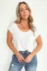 Rosha Scoop Neck Short Sleeve Top - FINAL SALE sold by Madison + Mallory