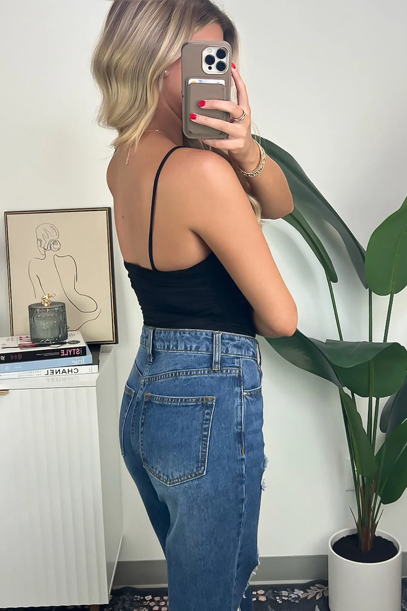 Thriving Flirt Pleated Bodysuit - FINAL SALE sold by Madison + Mallory product image thumbnail 4