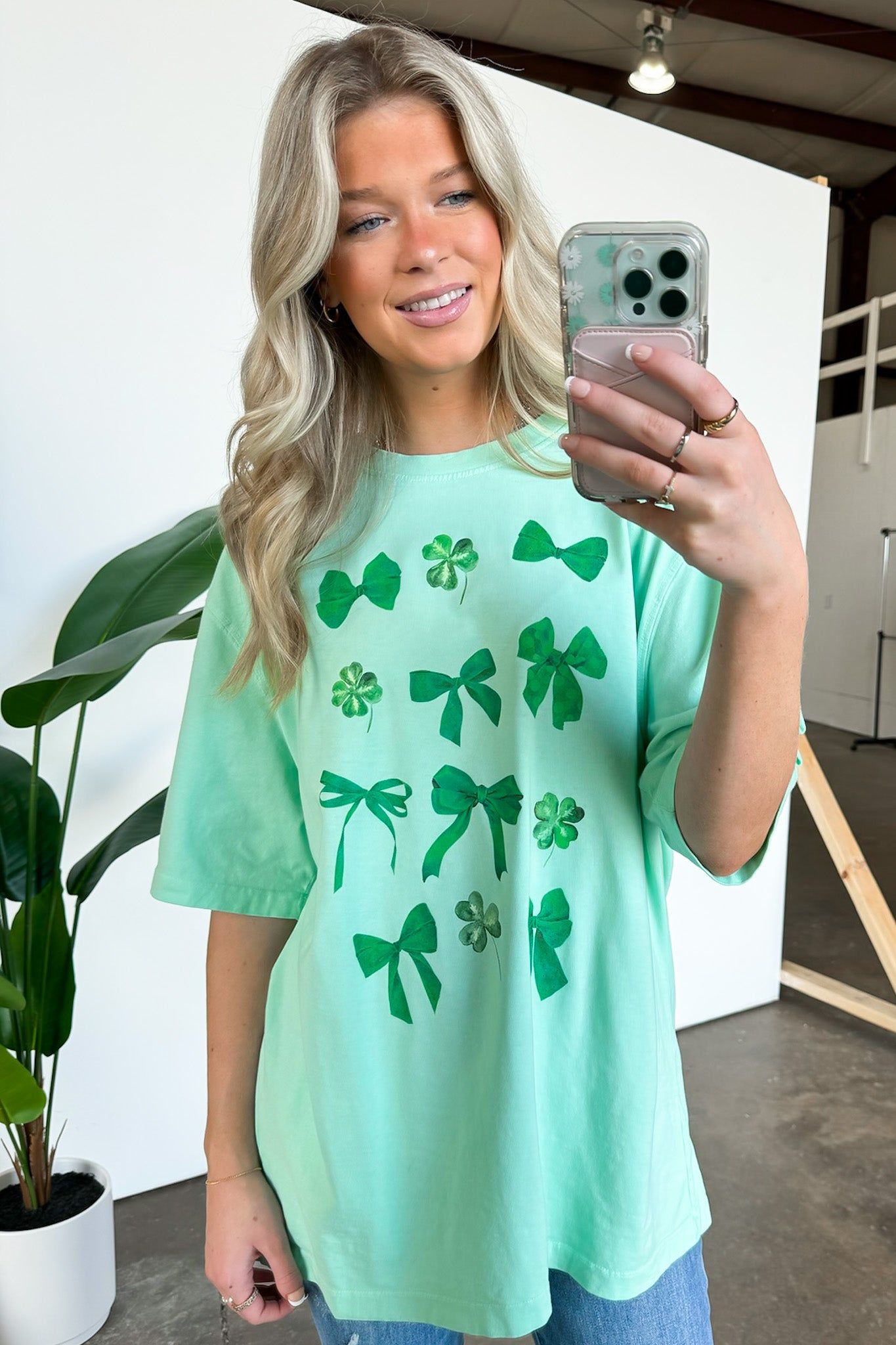 Luck of the Irish Bow Graphic Tee - FINAL SALE sold by Madison + Mallory product image thumbnail 5