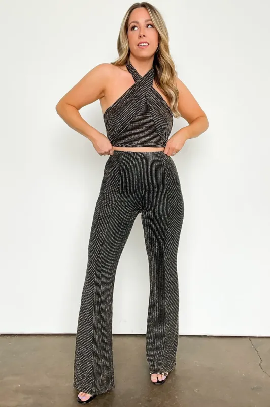 Midnight Moves Lurex High Waist Pants - FINAL SALE sold by Madison + Mallory