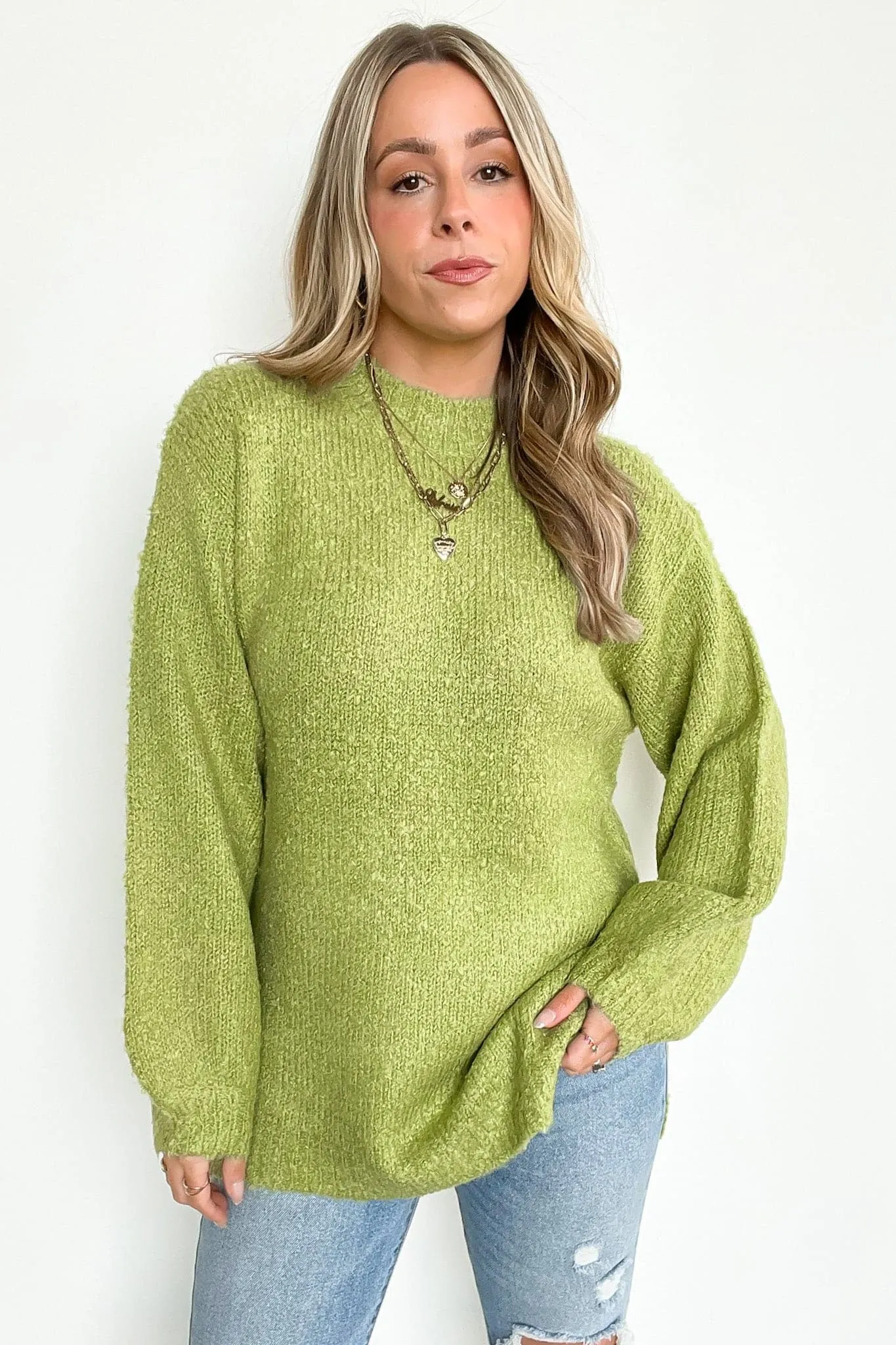 Tamia Mock Neck Sweater - FINAL SALE sold by Madison + Mallory product image thumbnail 3