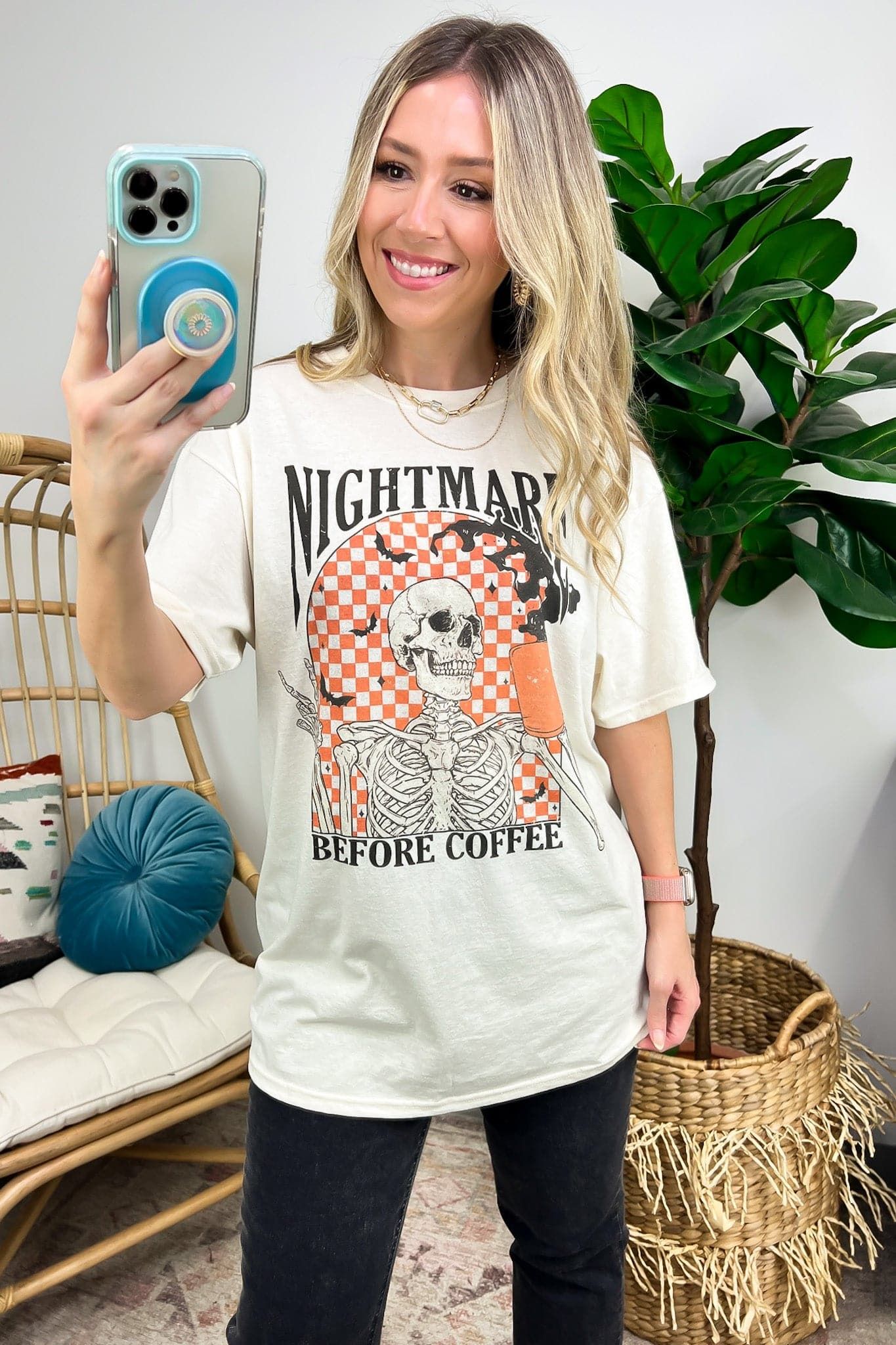 Nightmare Before Coffee Graphic Tee - FINAL SALE sold by Madison + Mallory product image thumbnail 4