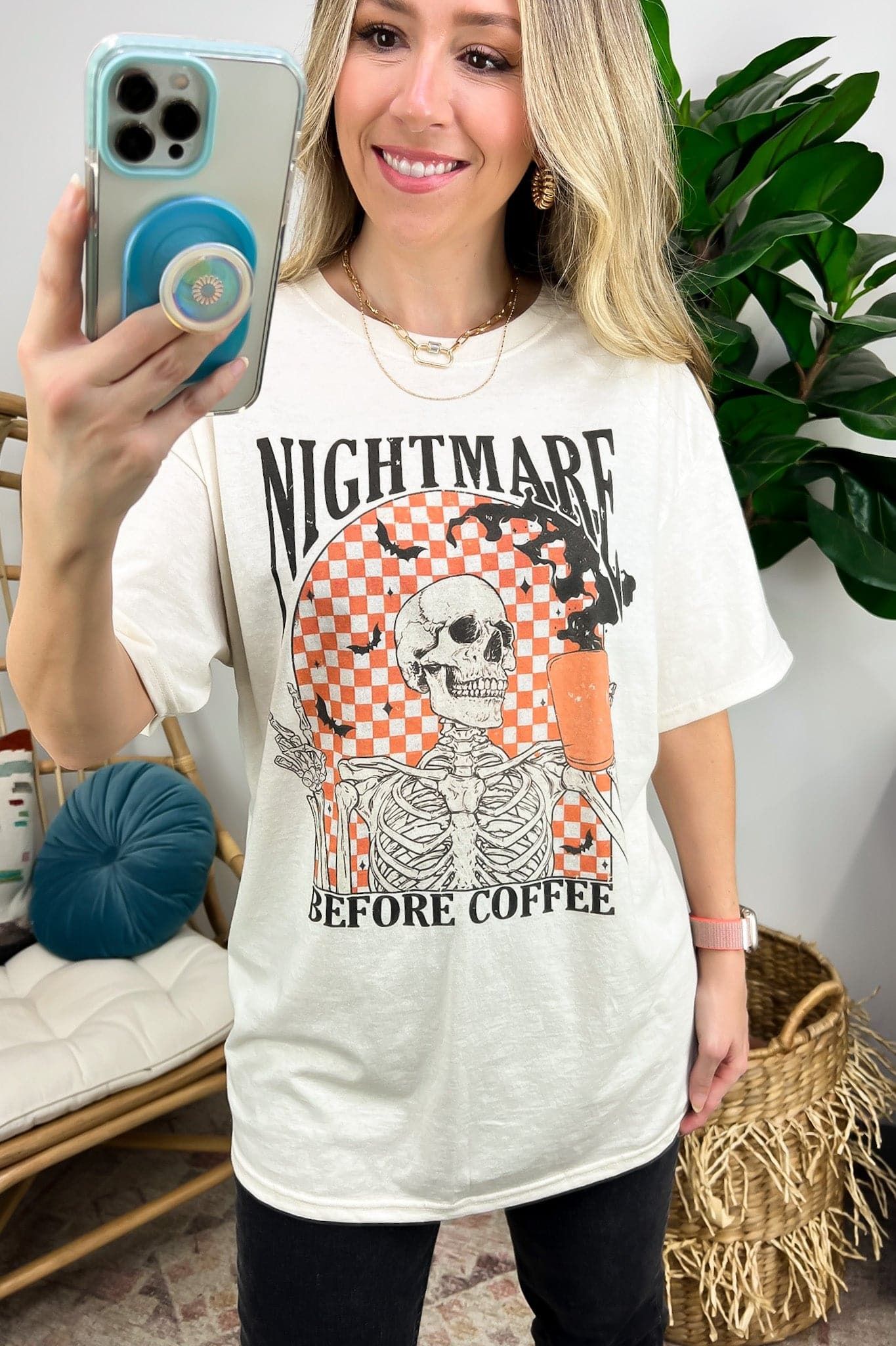 Nightmare Before Coffee Graphic Tee - FINAL SALE sold by Madison + Mallory