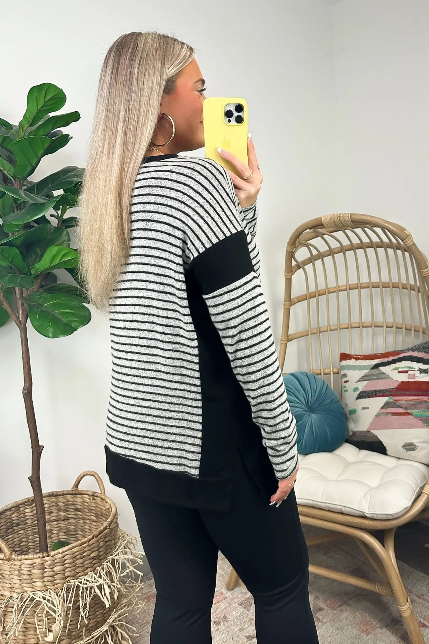 Kiele Striped Long Sleeve Top - FINAL SALE sold by Madison + Mallory product image thumbnail 5