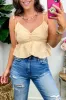 Bayview Gingham Ruffle Tank - FINAL SALE sold by Madison + Mallory