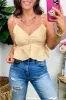 Bayview Gingham Ruffle Tank - FINAL SALE sold by Madison + Mallory