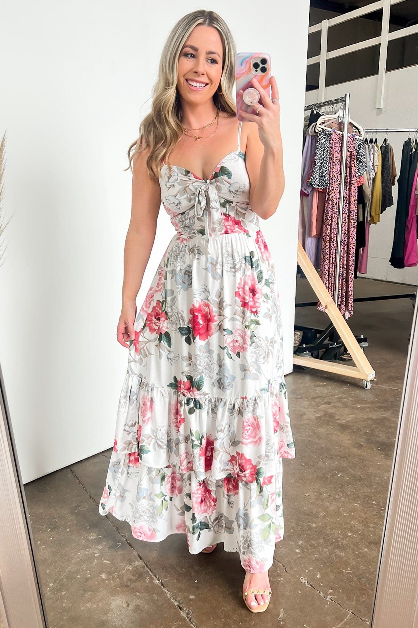 Hollin Floral Print Tiered Maxi Dress - FINAL SALE sold by Madison + Mallory