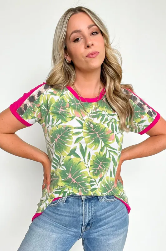 Island Girl Tropical Colorblock Top - FINAL SALE sold by Madison + Mallory