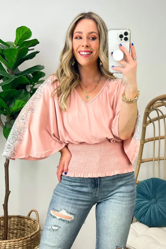 Lucid Dreams Lace Detail Top - FINAL SALE sold by Madison + Mallory