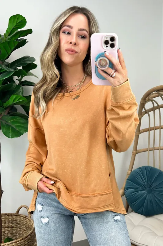 Adelaid Vintage Wash Pullover - FINAL SALE sold by Madison + Mallory