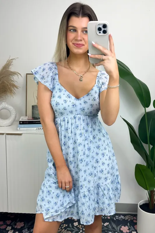 Adorable Dreams Floral Ruffle Sweetheart Dress - FINAL SALE sold by Madison + Mallory