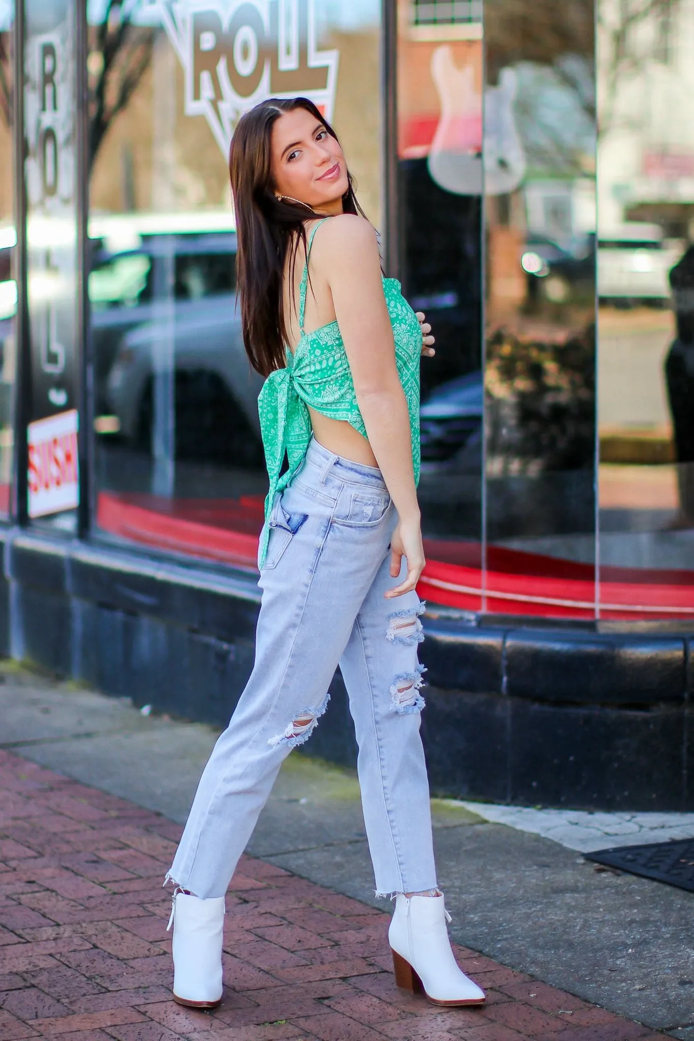 Summer Solstice Bandana Style Tank Top - FINAL SALE sold by Madison + Mallory product image thumbnail 5