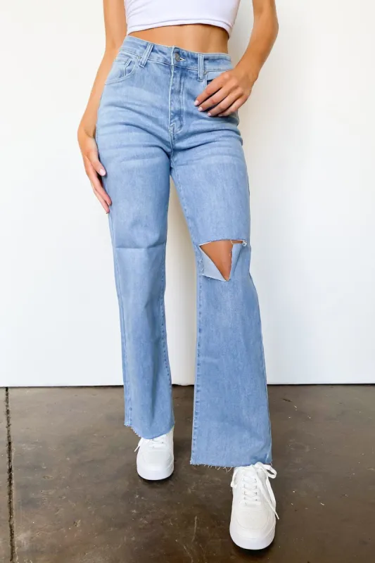 Jossy High Rise Relaxed Wide Leg Jeans sold by Madison + Mallory