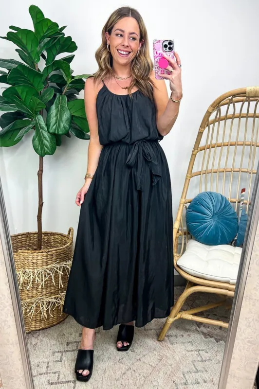 Divinely Inspired Waist Tie Flowy Maxi Dress - FINAL SALE sold by Madison + Mallory