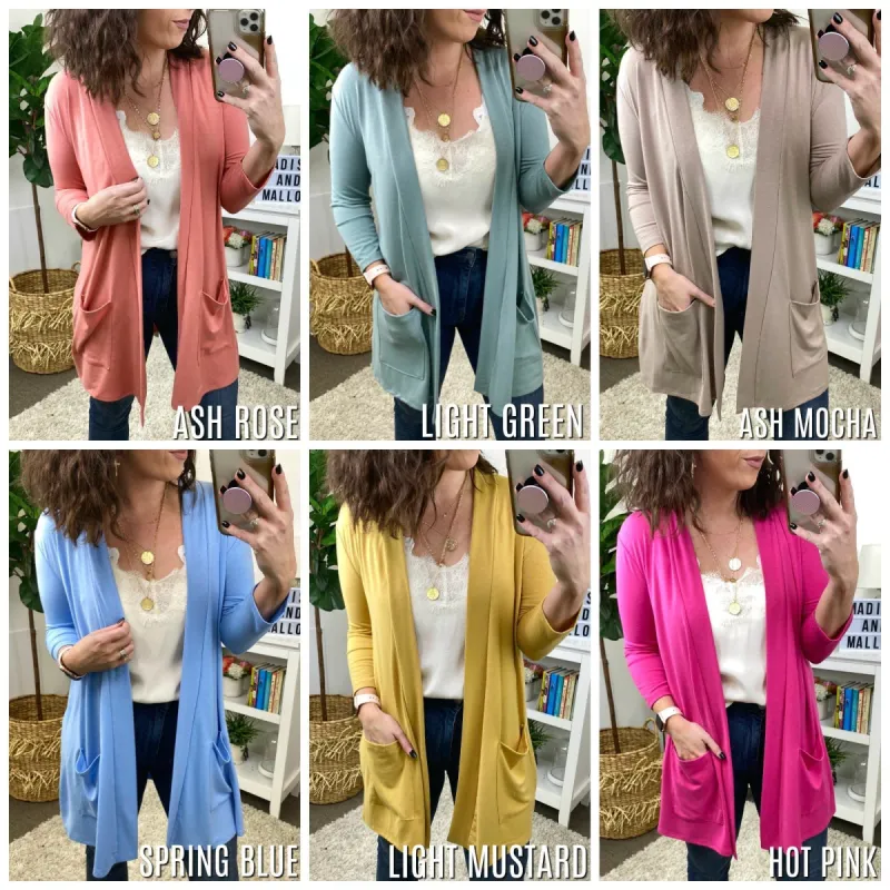 Adi Knit Pocket Cardigan sold by Madison + Mallory