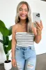 Kameron Striped Knit Tube Top - FINAL SALE sold by Madison + Mallory