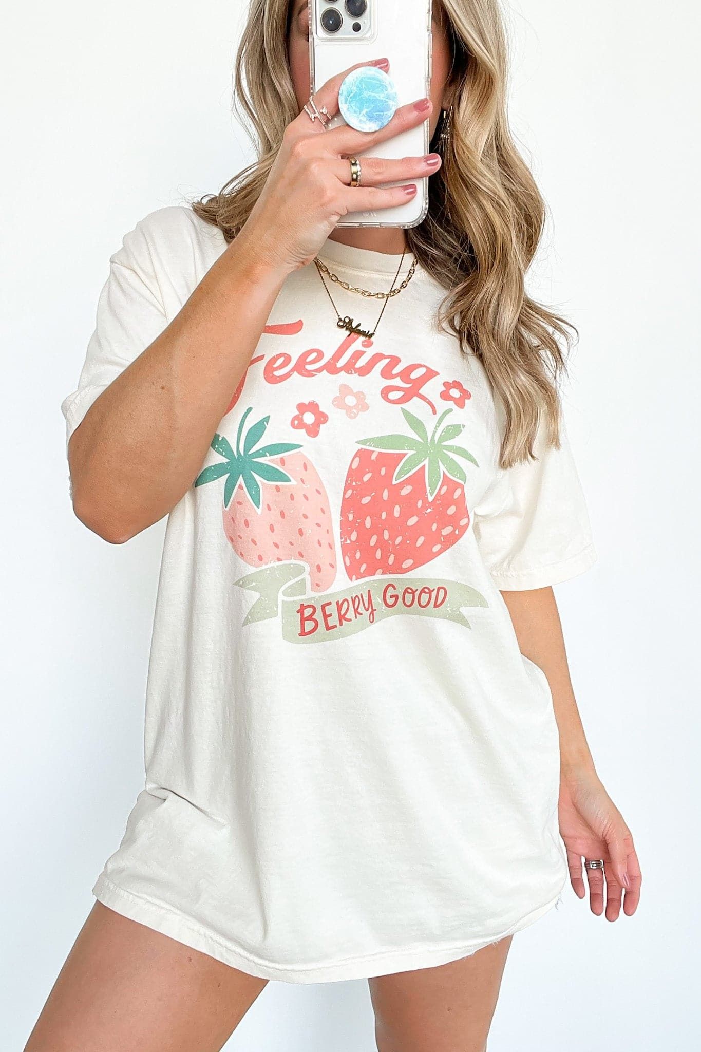 Feeling Berry Good Vintage Relaxed Graphic Tee - FINAL SALE sold by Madison + Mallory
