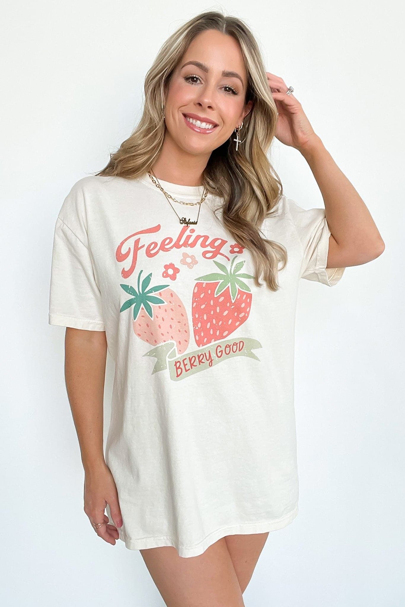 Feeling Berry Good Vintage Relaxed Graphic Tee - FINAL SALE sold by Madison + Mallory product image thumbnail 3