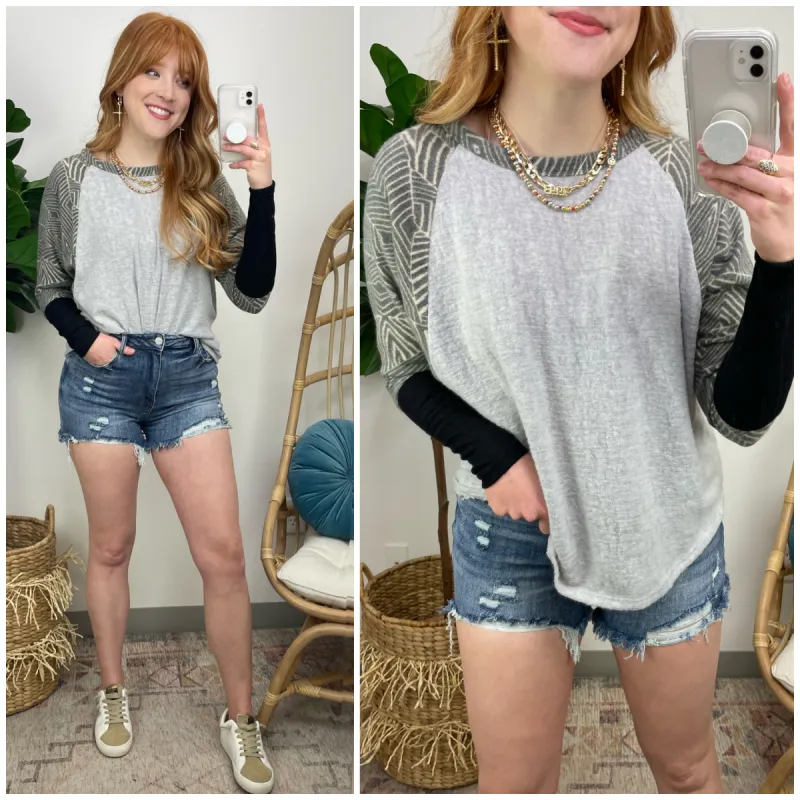 Embrace the Future Geo Contrast Top - FINAL SALE sold by Madison + Mallory