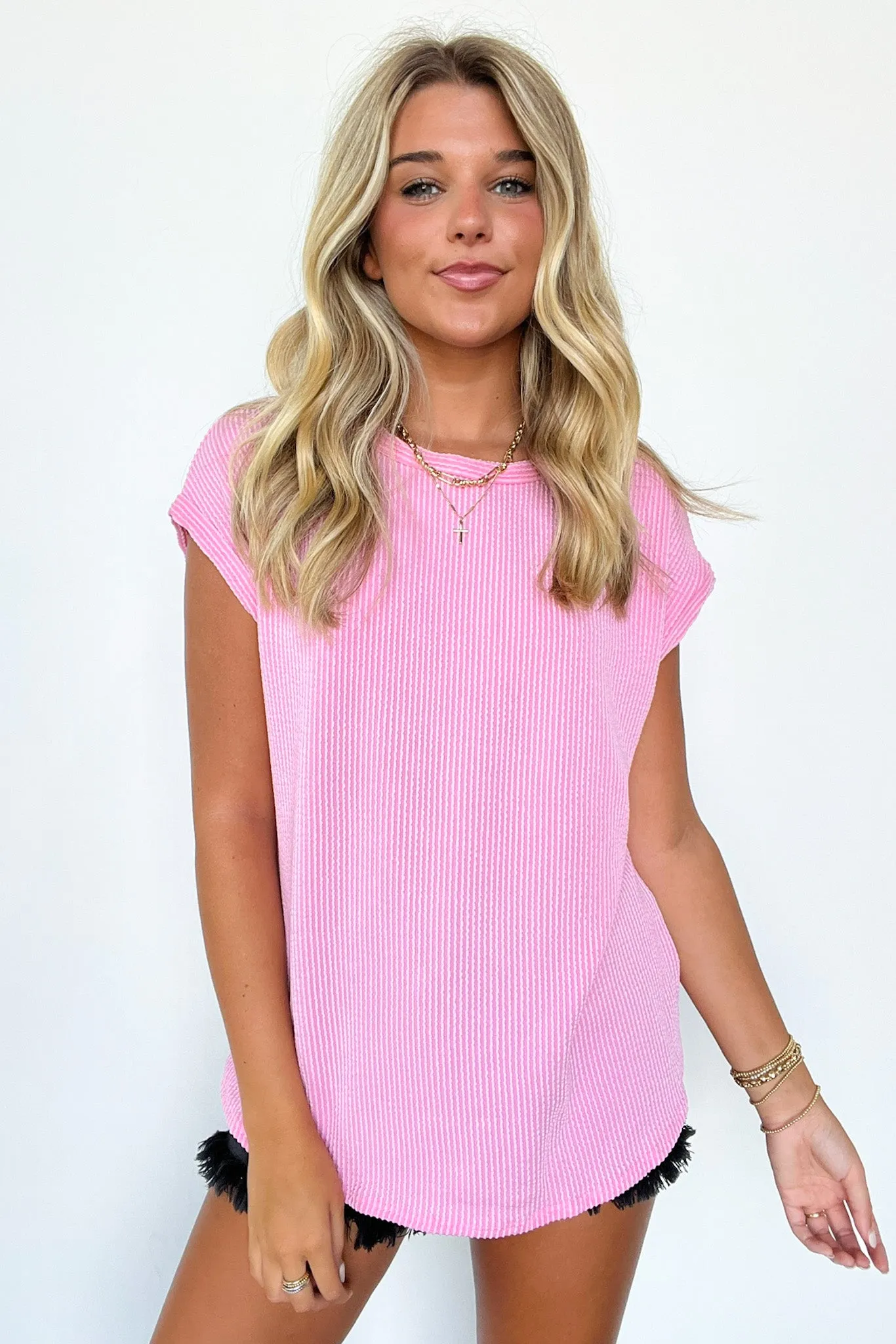 Janna Ribbed Short Sleeve Top - FINAL SALE sold by Madison + Mallory product image thumbnail 4