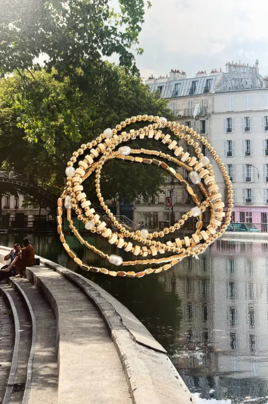 Endlessly Complimented Multi Beaded Bracelet Stack sold by Madison + Mallory