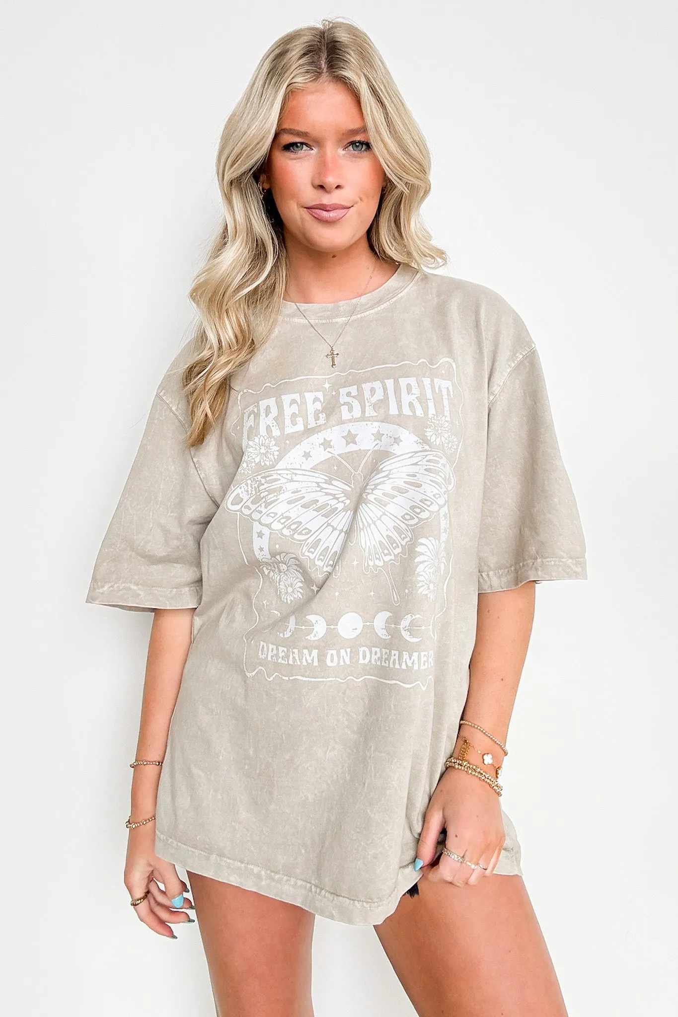 Free Spirit - Dream on Dreamer Vintage Graphic Tee sold by Madison + Mallory product image thumbnail 3