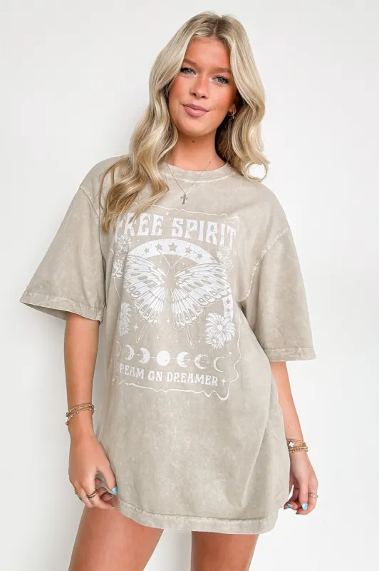 Free Spirit - Dream on Dreamer Vintage Graphic Tee sold by Madison + Mallory