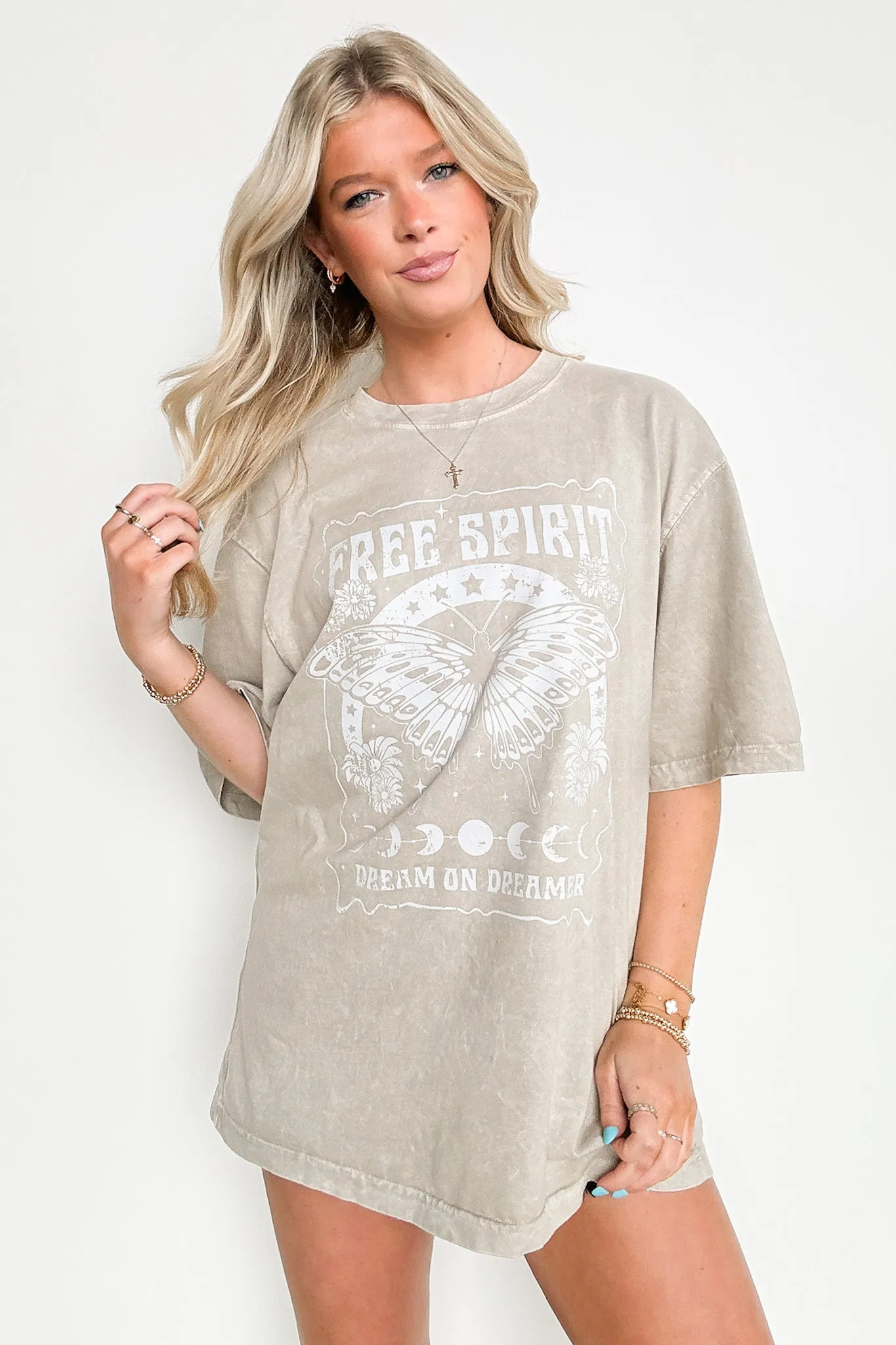 Free Spirit - Dream on Dreamer Vintage Graphic Tee sold by Madison + Mallory product image thumbnail 2
