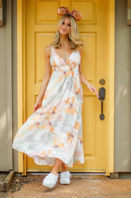 Roaming the Riviera Tropical Floral Maxi Dress - FINAL SALE sold by Madison + Mallory