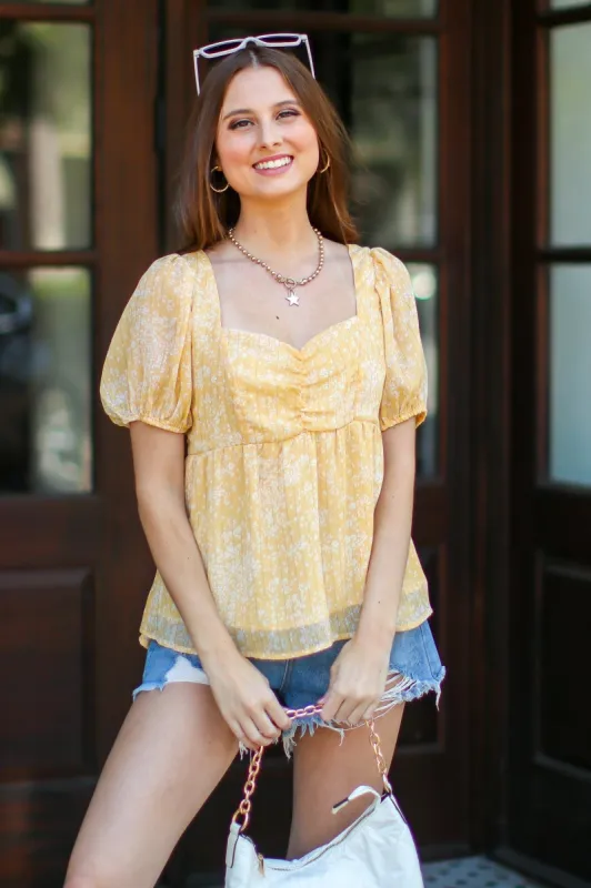 Tilien Floral Babydoll Top - FINAL SALE sold by Madison + Mallory