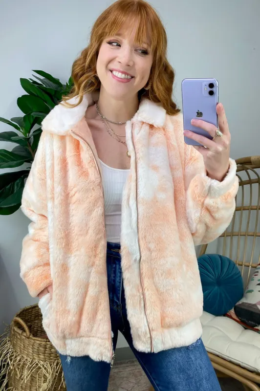 Cozy Comfort Tie Dye Sherpa Jacket - FINAL SALE sold by Madison + Mallory