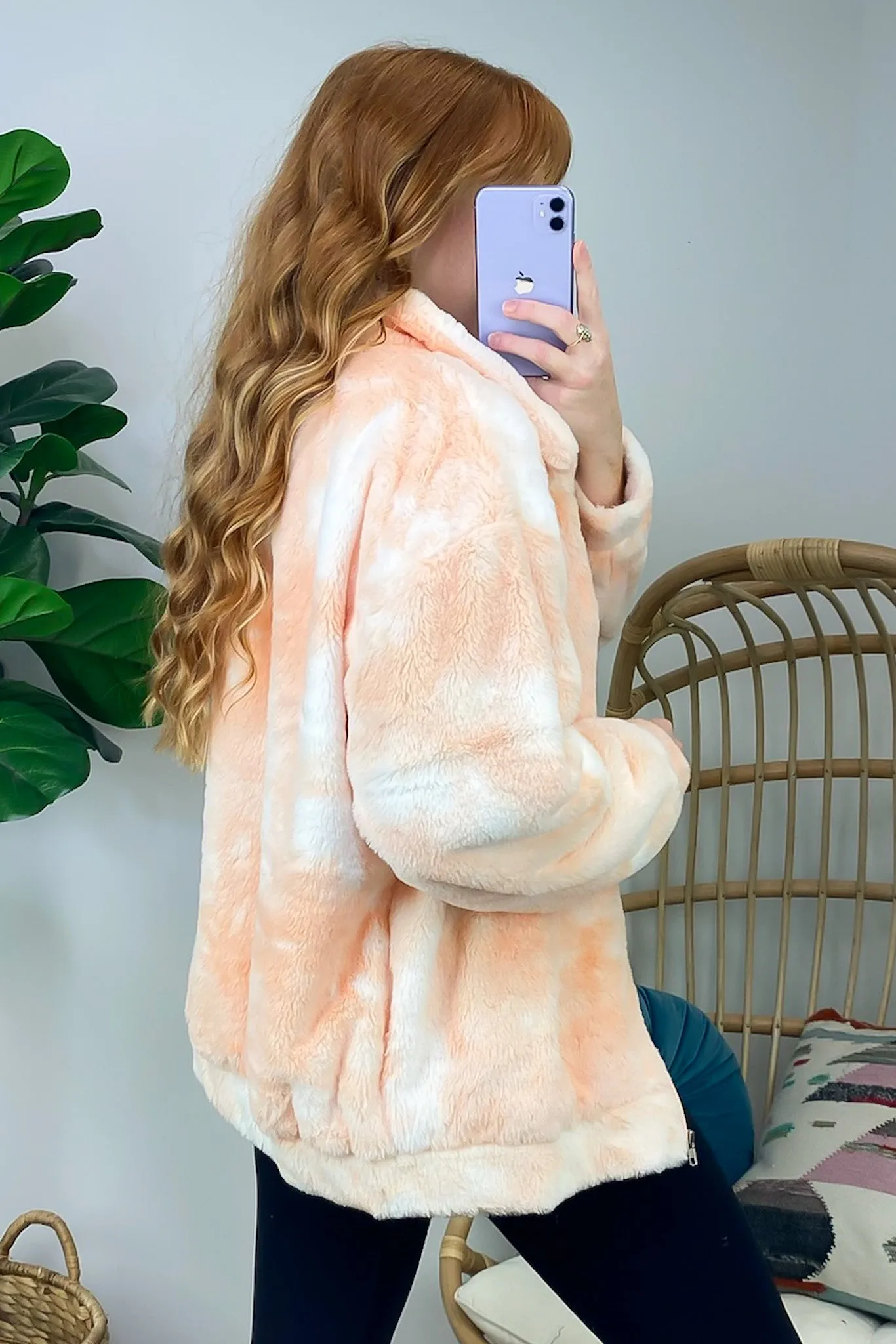 Cozy Comfort Tie Dye Sherpa Jacket - FINAL SALE sold by Madison + Mallory product image thumbnail 5