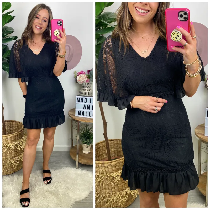 Lizaa Lace Sleeve Dress - FINAL SALE sold by Madison + Mallory