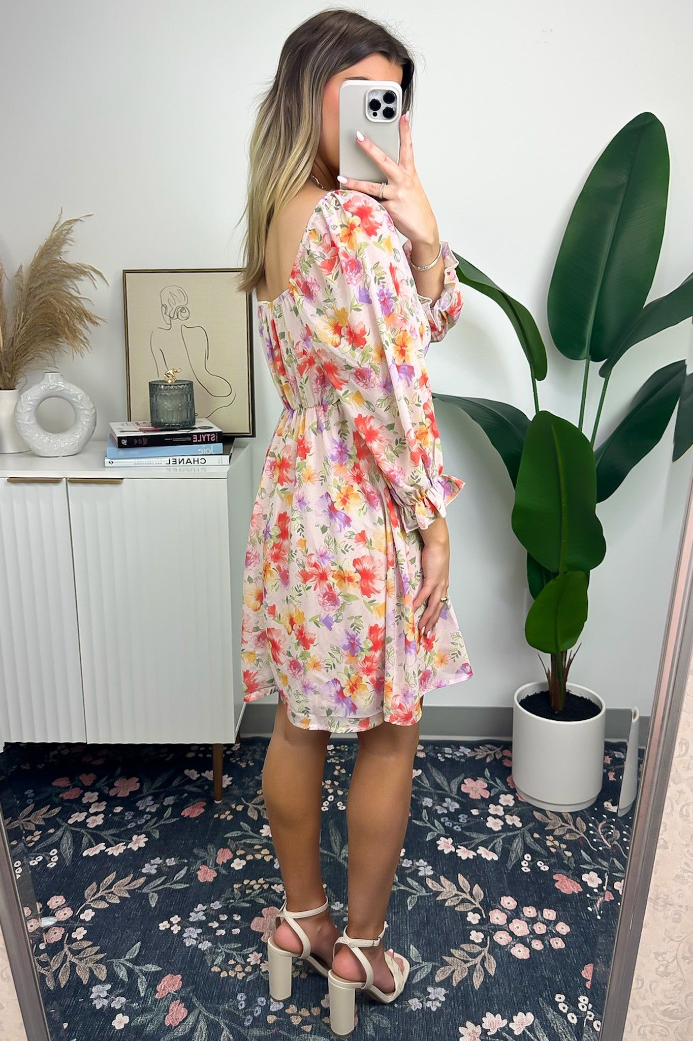 Polished Excellence Square Neck Floral Dress sold by Madison + Mallory product image thumbnail 3