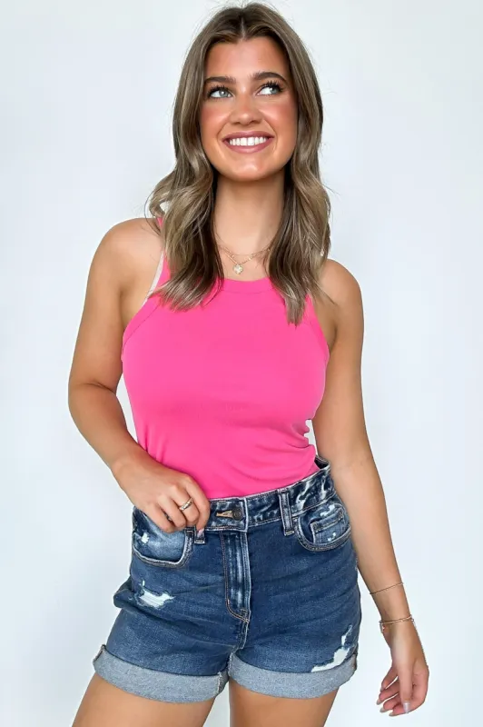 Morie Knit Solid Sleeveless Tank Top - FINAL SALE sold by Madison + Mallory