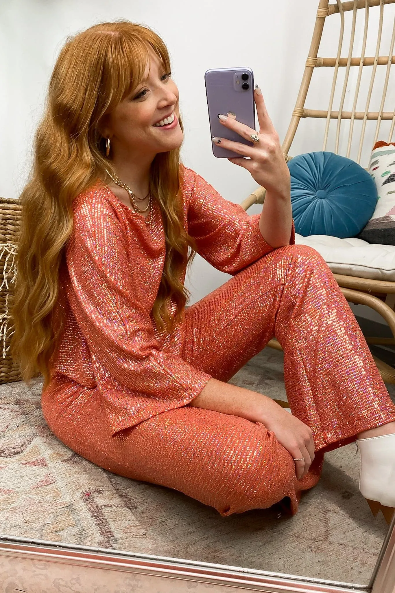 Signature Sparkle Flowy Sequin Top - FINAL SALE sold by Madison + Mallory