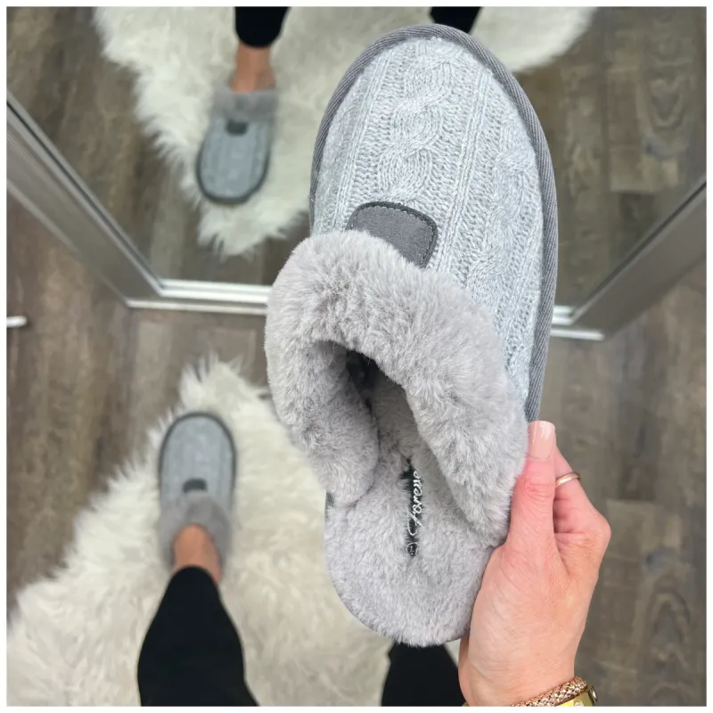 On Cloud Nine Faux Fur Slippers - FINAL SALE sold by Madison + Mallory