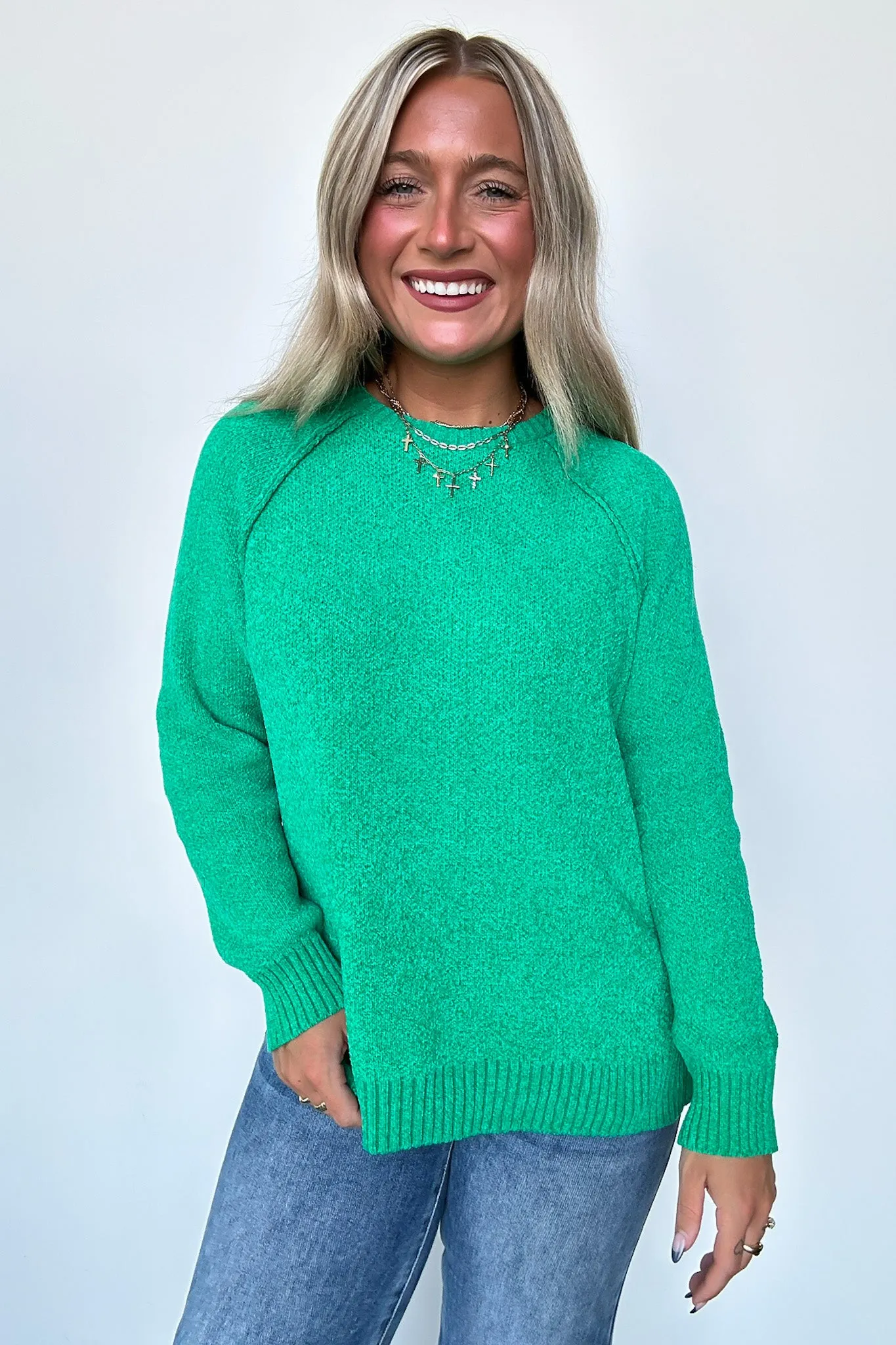 Easily Endearing Chenille Knit Raglan Sweater - FINAL SALE sold by Madison + Mallory product image thumbnail 2