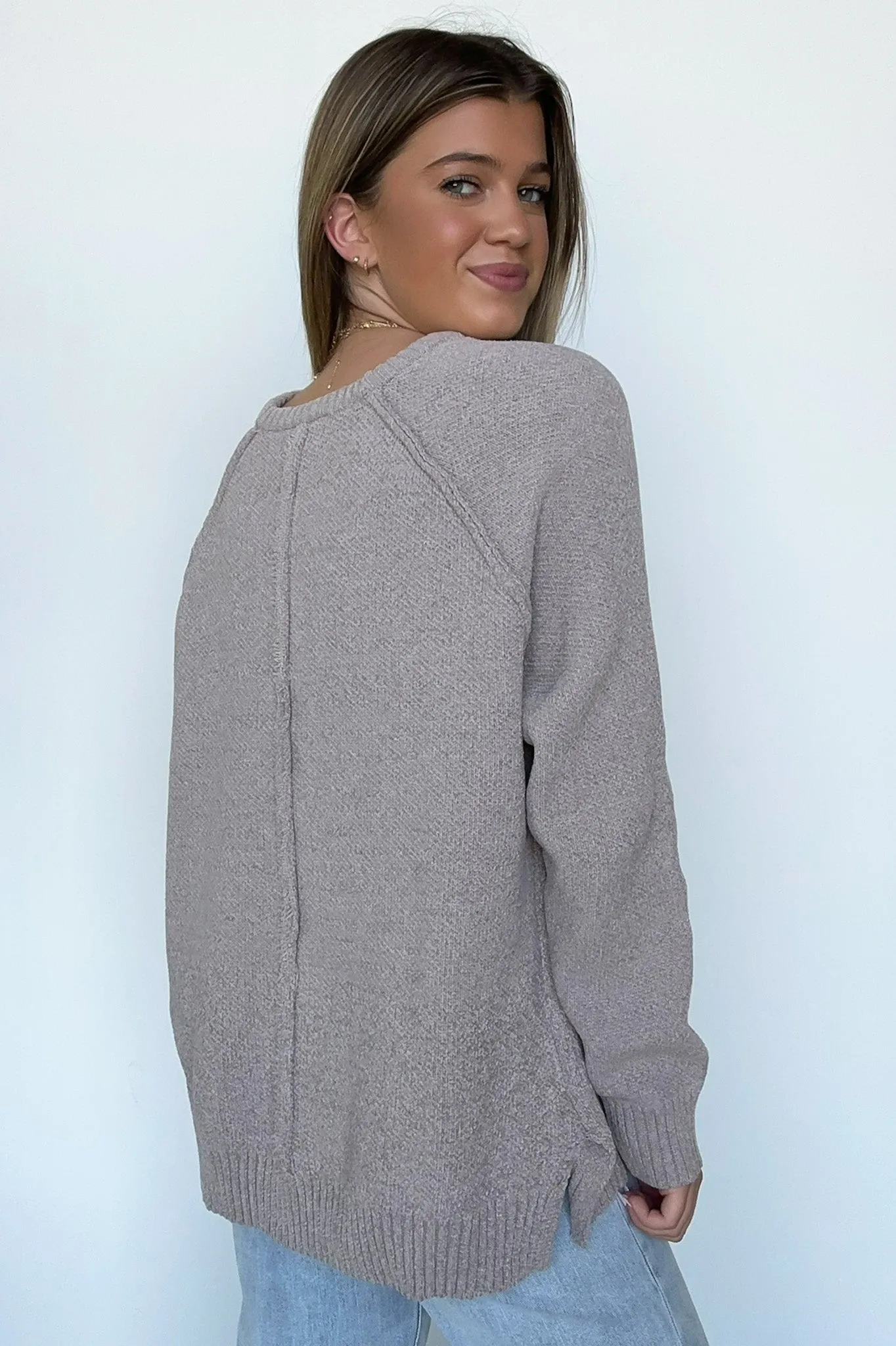 Easily Endearing Chenille Knit Raglan Sweater - FINAL SALE sold by Madison + Mallory product image thumbnail 4