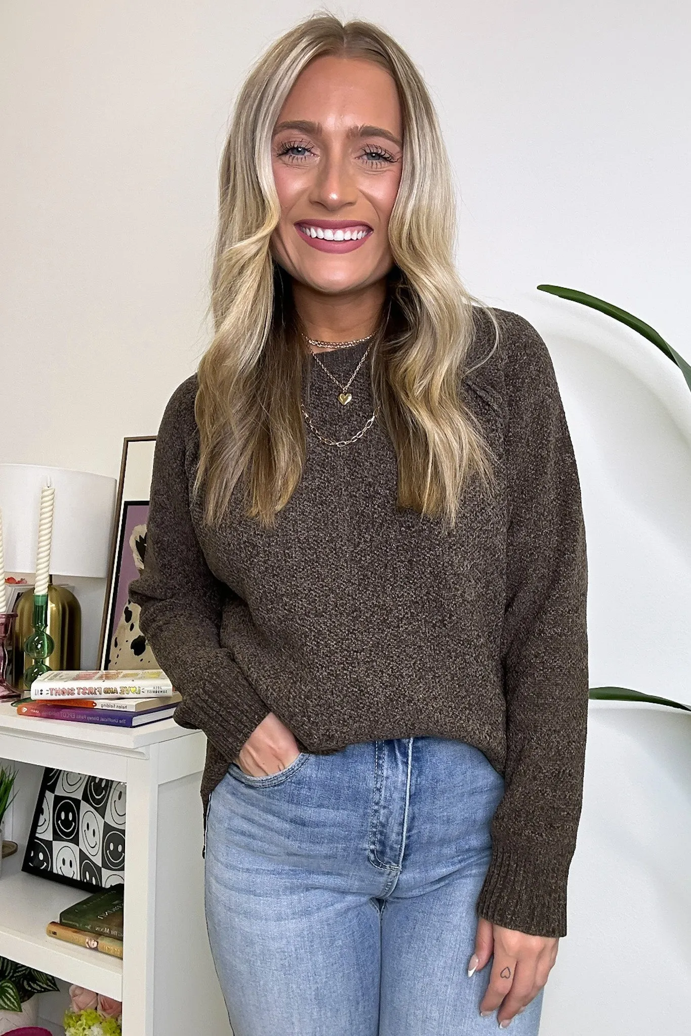 Easily Endearing Chenille Knit Raglan Sweater - FINAL SALE sold by Madison + Mallory product image thumbnail 5